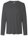 Heren T-shirt Neutral Long Sleeve Charcoal